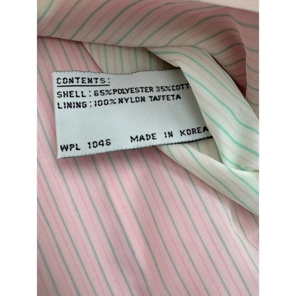 Vintage Pink Trench Coat Women's Aurora International by Miss Abbey Long Sleeve - Picture 7 of 10